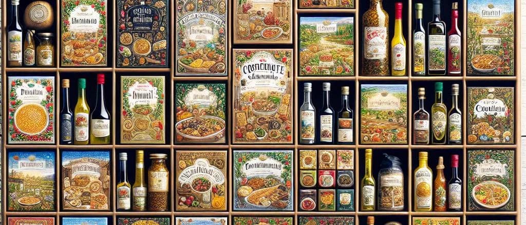 Various advent calendar designs on a festive background showcasing luxury packaging.