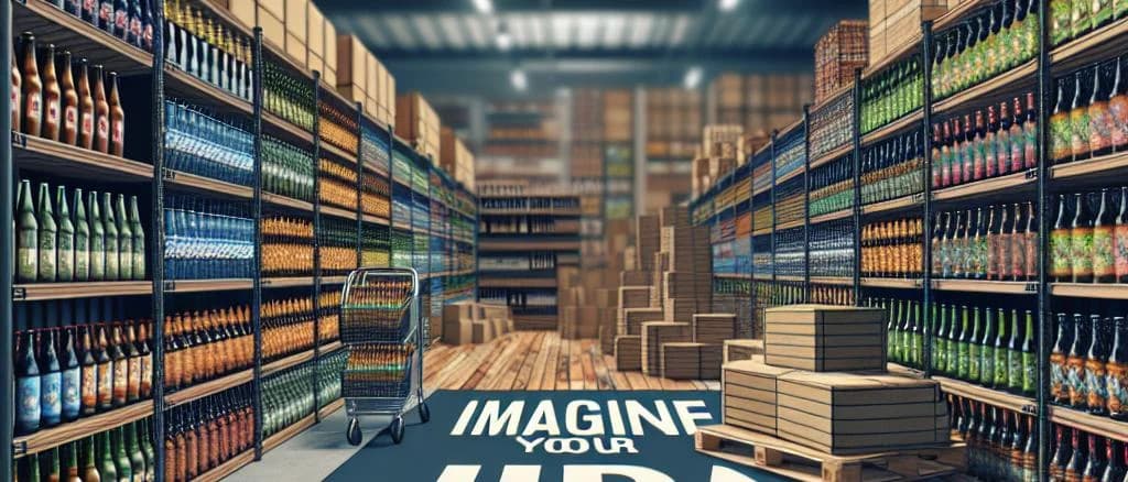 Variety of American IPA beer bottles with different labels