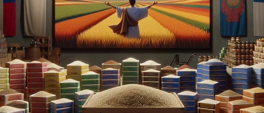 Arborio rice varieties with different packaging