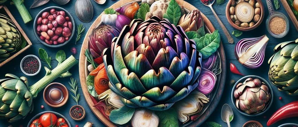 Artichoke Hearts in Various Packaging with Subtle Background