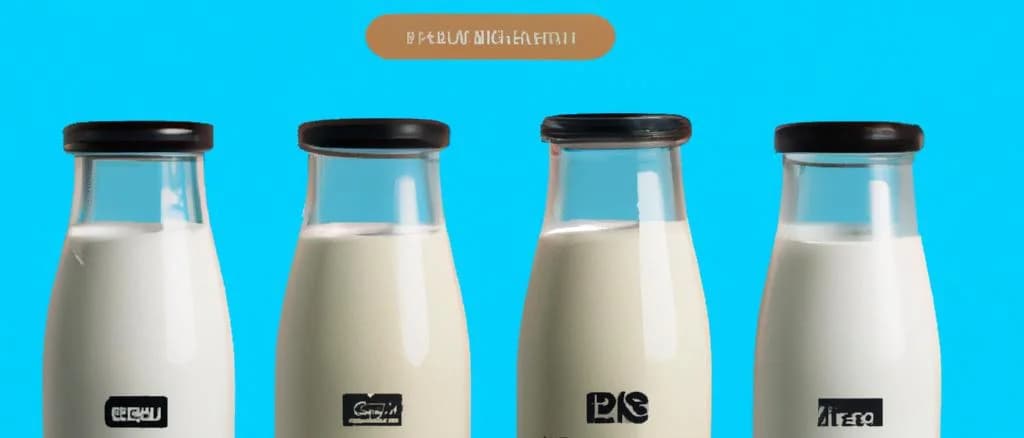 Selection of attested milk products with varied packaging on a wooden table