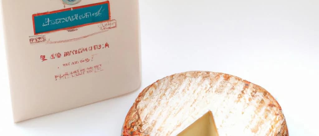 Beaufort cheese varieties with rustic background