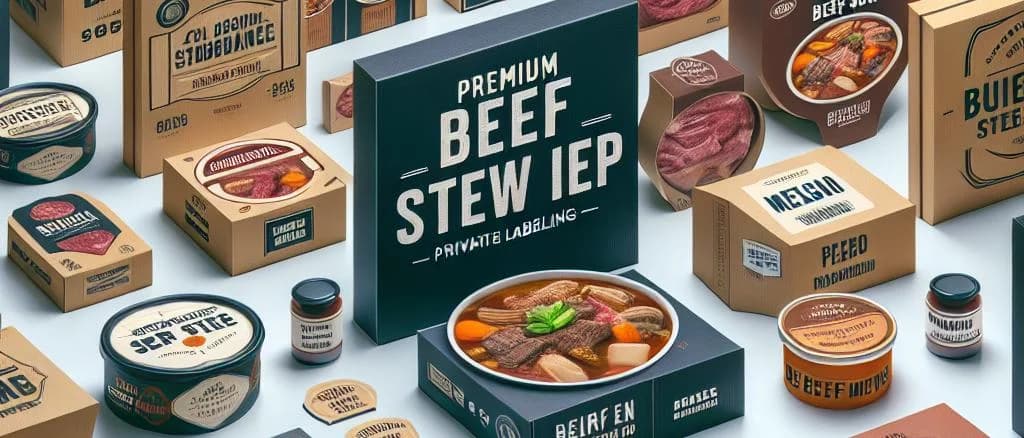 various types of beef stew meat presented on wooden cutting boards, with natural background