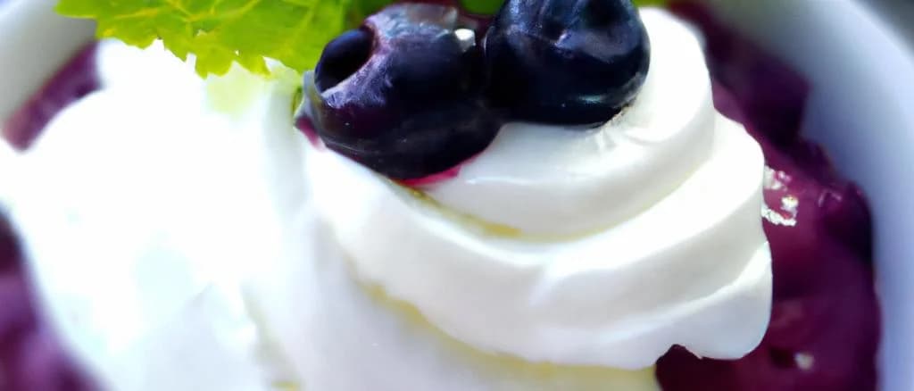 Bilberry Coulis jars with variations on wooden background