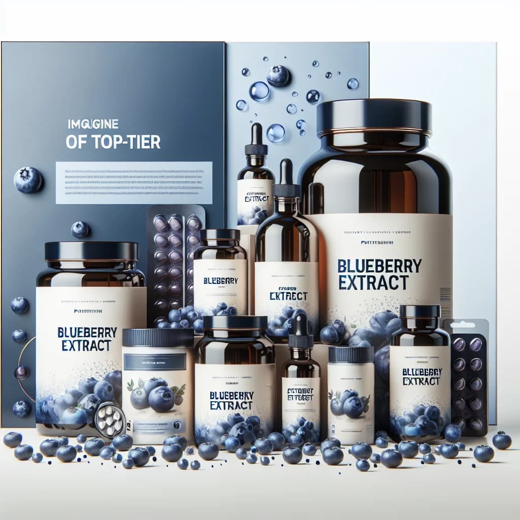 blueberry extract bottles and packaging for B2B buyers with bulk and private label options