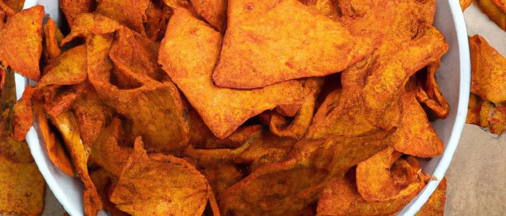 Assorted Bolognese Crisps on a wooden table, individually packed, various designs and flavors around vibrant red tomato and herbs backdrop