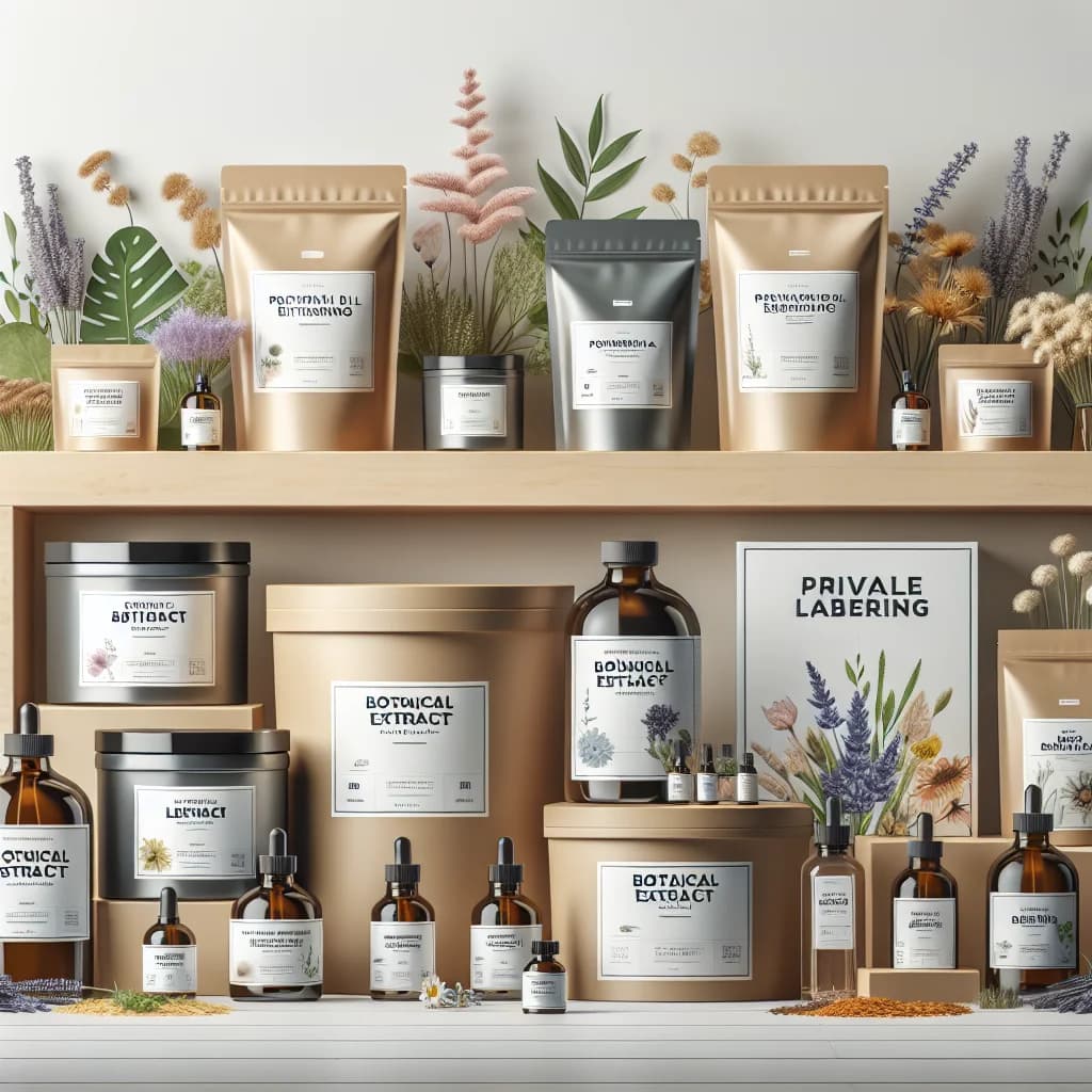 botanical extract packaging in bulk for b2b sourcing