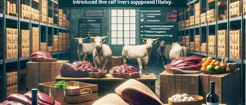 assorted variations of packaged calf liver displayed on a rustic wooden background