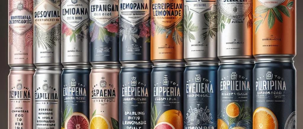 Premium Canned Beverages Display