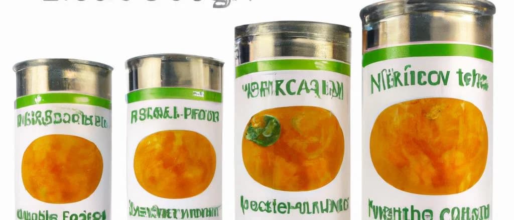 Canned cantaloupe variations with modern packaging