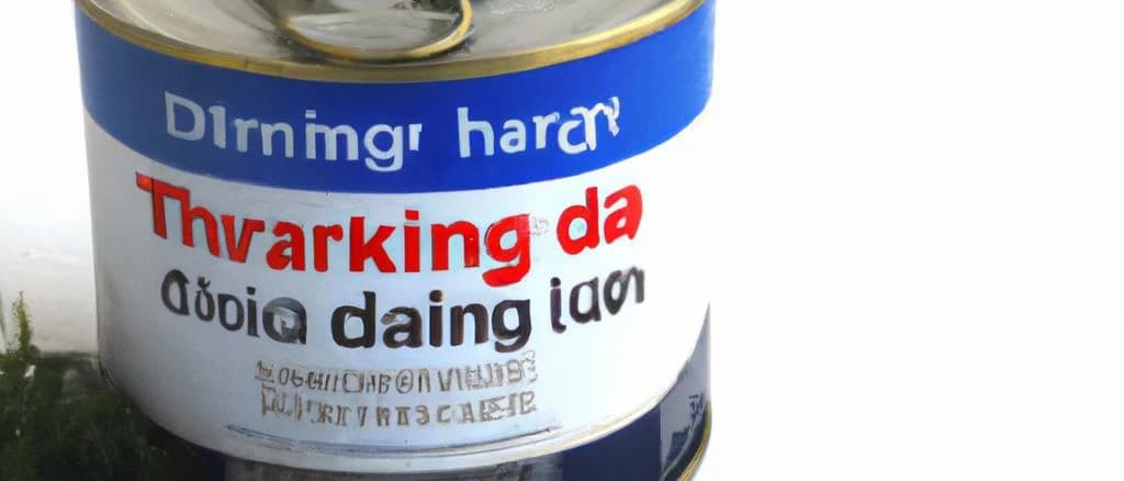 variety of canned herrings in different packaging on a wooden background