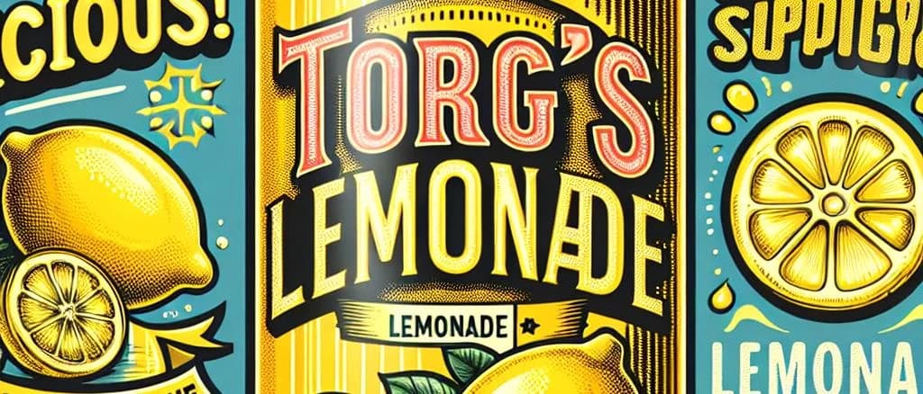 variety of canned lemonades on a wooden background showcasing colorful packaging