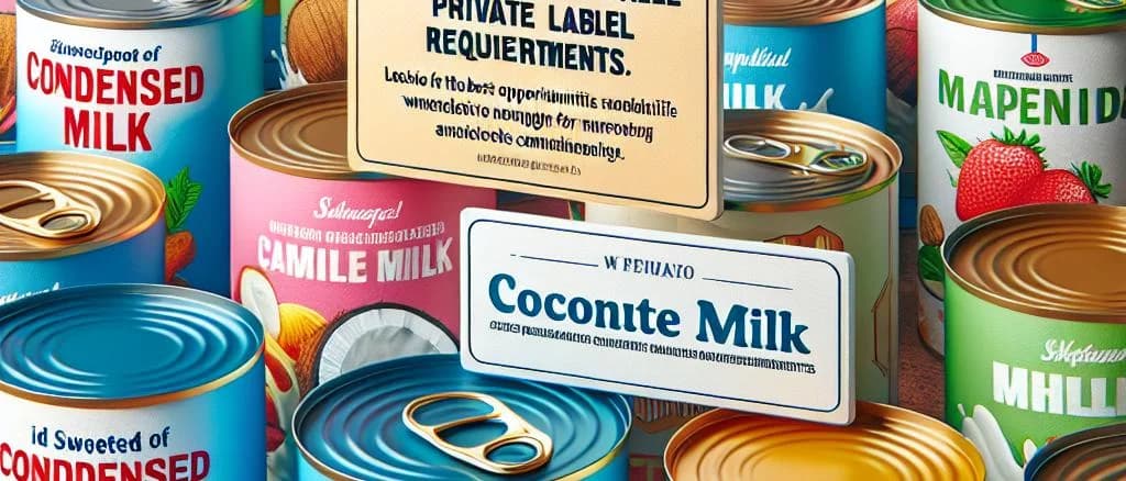 assorted canned milk varieties with various packaging designs
