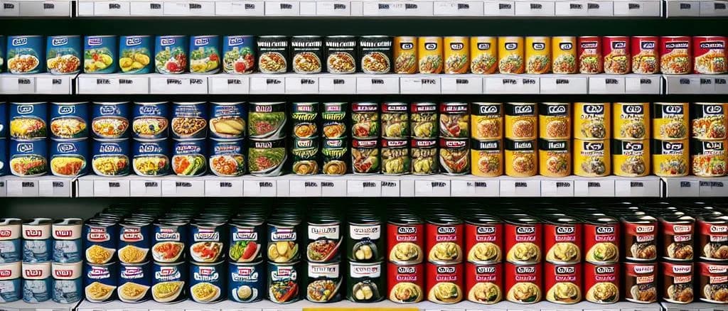 Canned ravioli variations with customized packaging