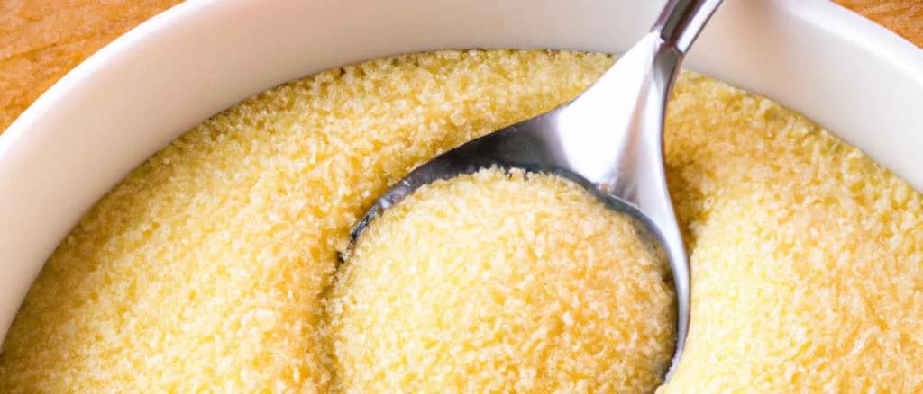 Variety of packaged cereal semolinas on a wooden shelf