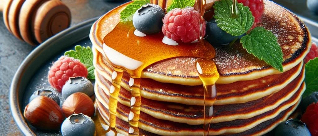 Assorted chestnut flour packaging variations on a natural wooden background