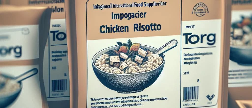 assortment of chicken risotto dishes in elegant packaging