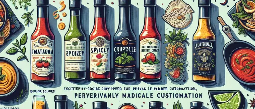 Assorted cocktail sauce bottles on a wooden surface