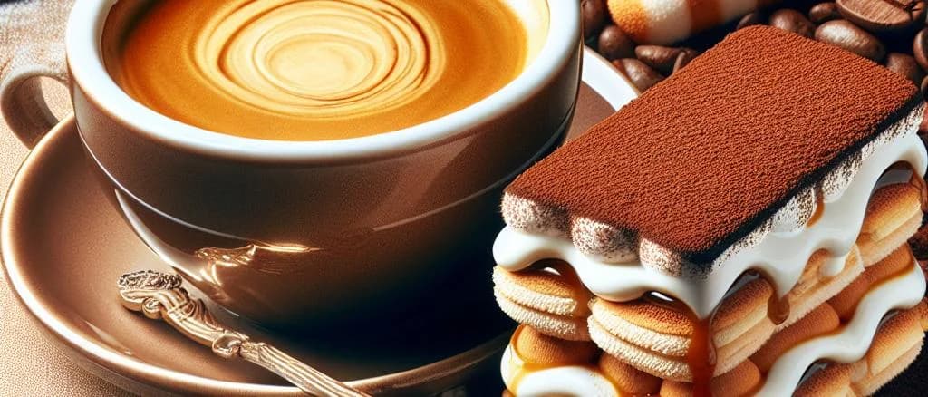 Assorted coffee desserts with diverse packaging on a rustic backdrop