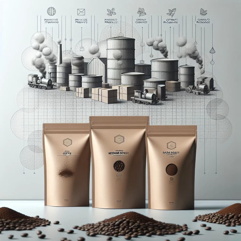 varieties of coffee powder packaging for B2B sourcing, featuring bulk and private label options