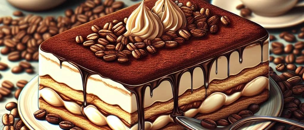 Variety of Coffee Tiramisu desserts with elegant packaging and rich coffee layers