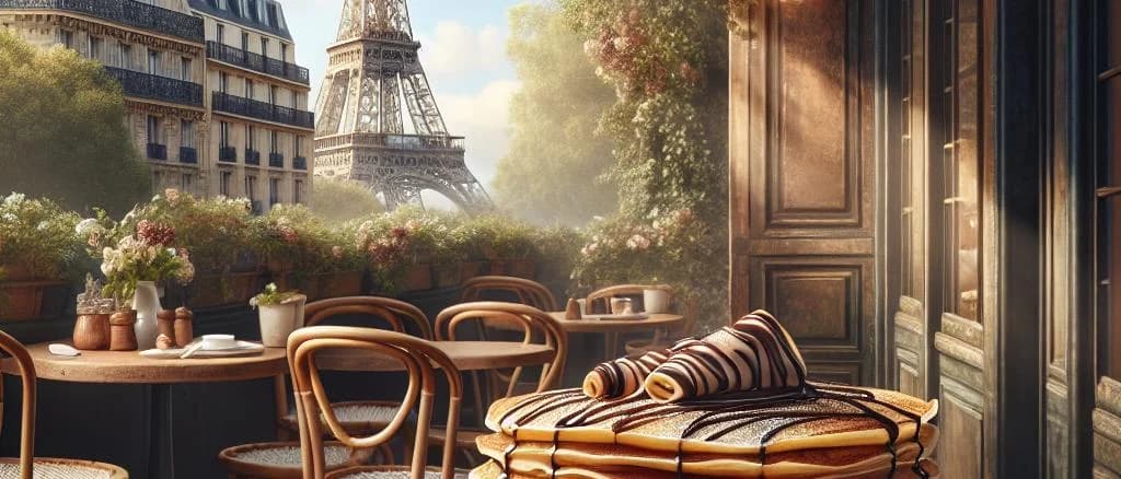 selection of gourmet crêpes with various fillings and elegant presentation