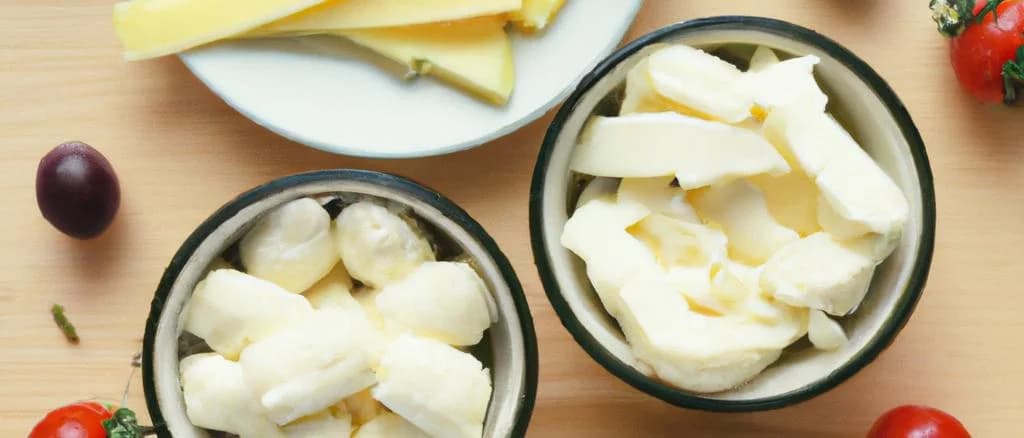 Assorted curd snacks in various packaging on a textured wooden background