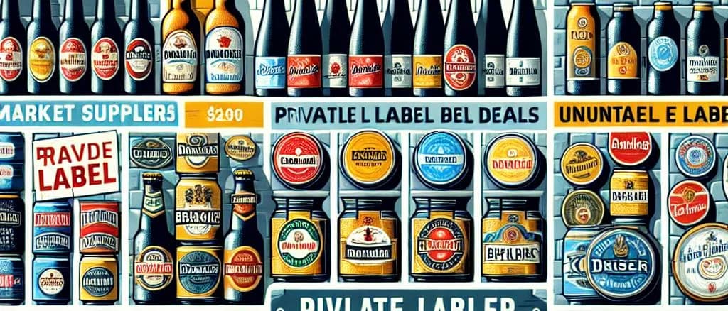 Danish beers selection with various packaging options