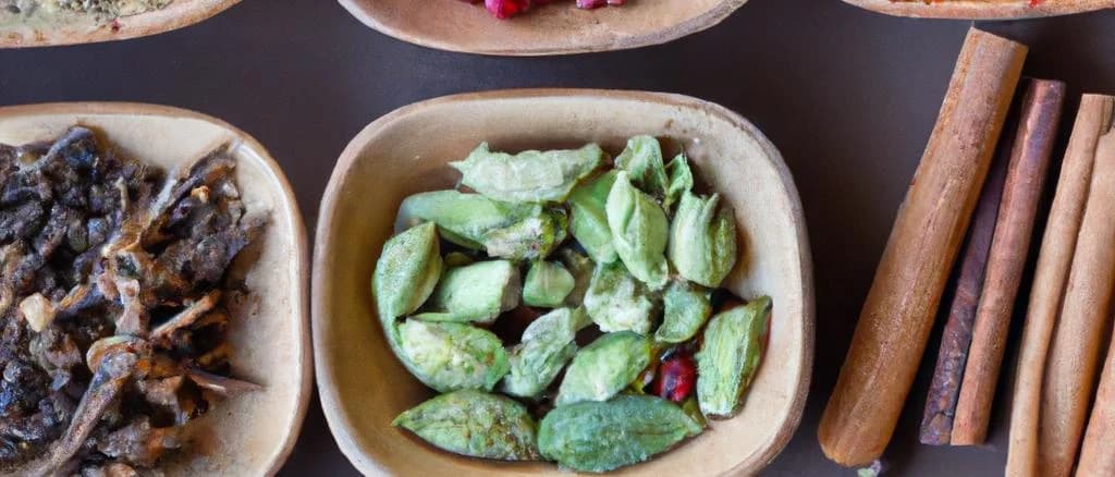 Three variations of dehydrated broths in eco-friendly packaging, set against a rustic kitchen background