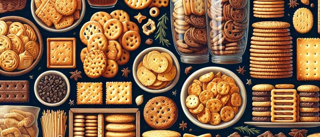 variety of dry biscuits with different packaging options