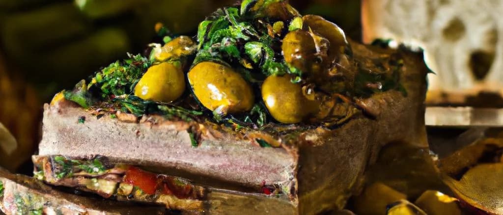 Assorted duck terrines with elegant packaging on a rustic wooden background