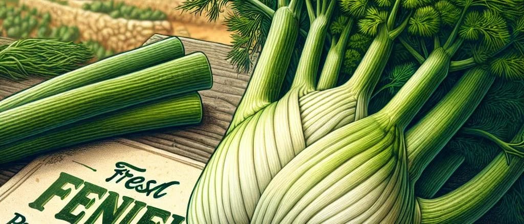 Fennel bulbs and seeds with packaging variations