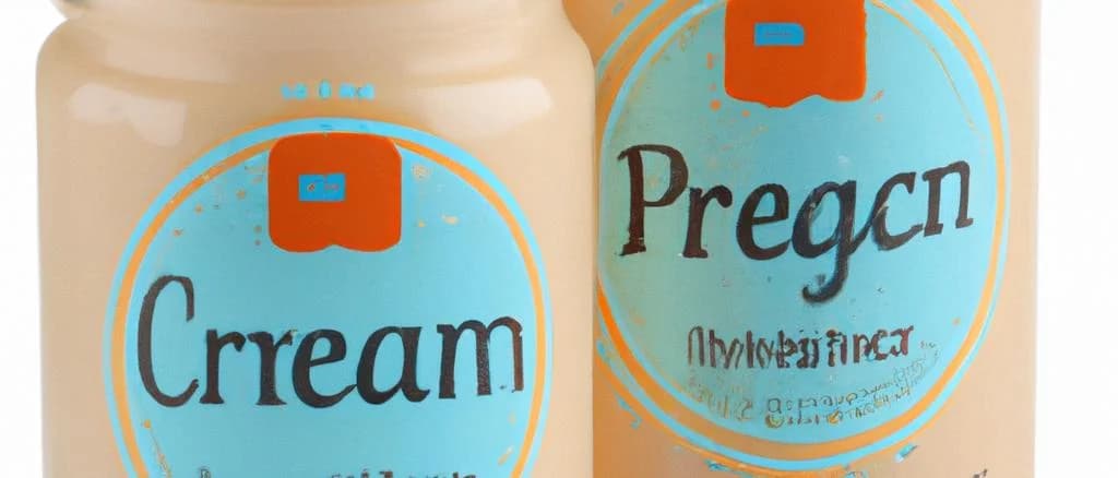 assorted fermented cream products in various packaging on a textured background