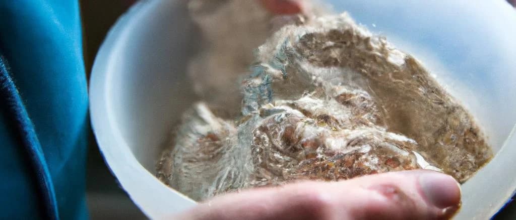 Various fermenting flour products in sustainable packaging with natural background