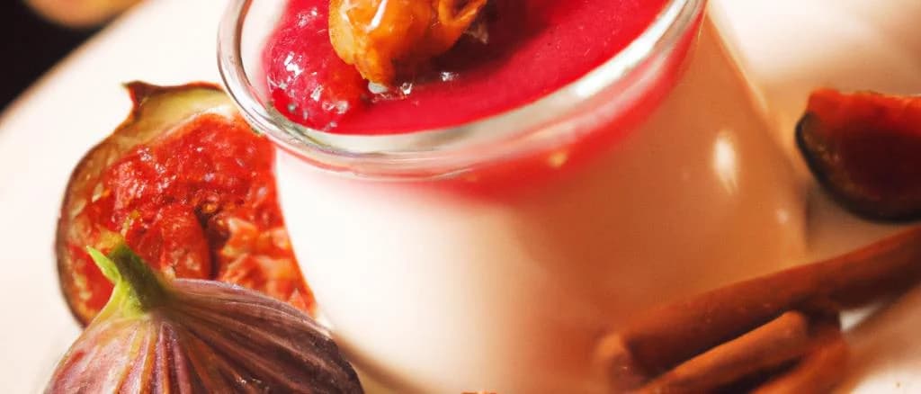 fig yogurt variations on a rustic wooden table