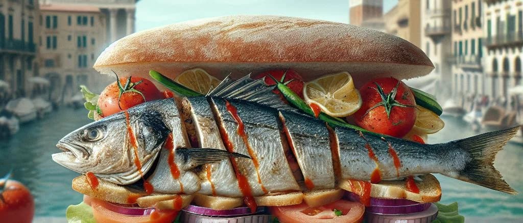 Fish sandwiches with diverse packaging and backgrounds