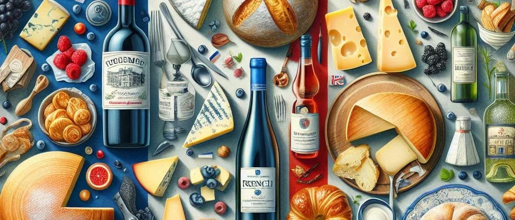 Assortment of artisanal French cheese with varied packaging