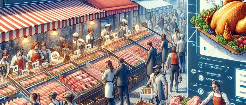 fresh chicken variations on a wooden table