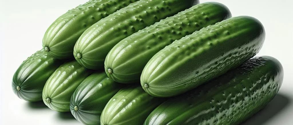 fresh cucumbers assortment with varied packaging