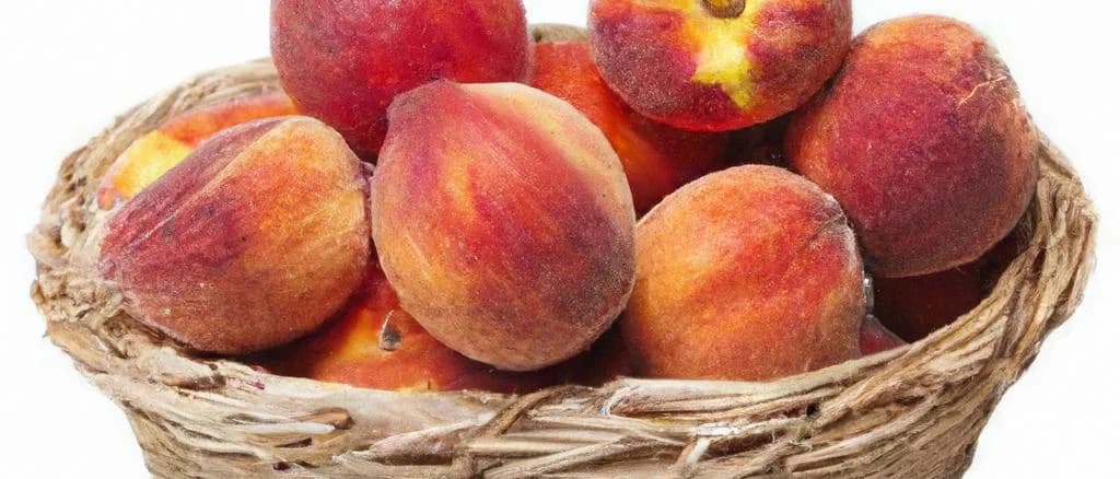 ripe fresh peaches on textured background