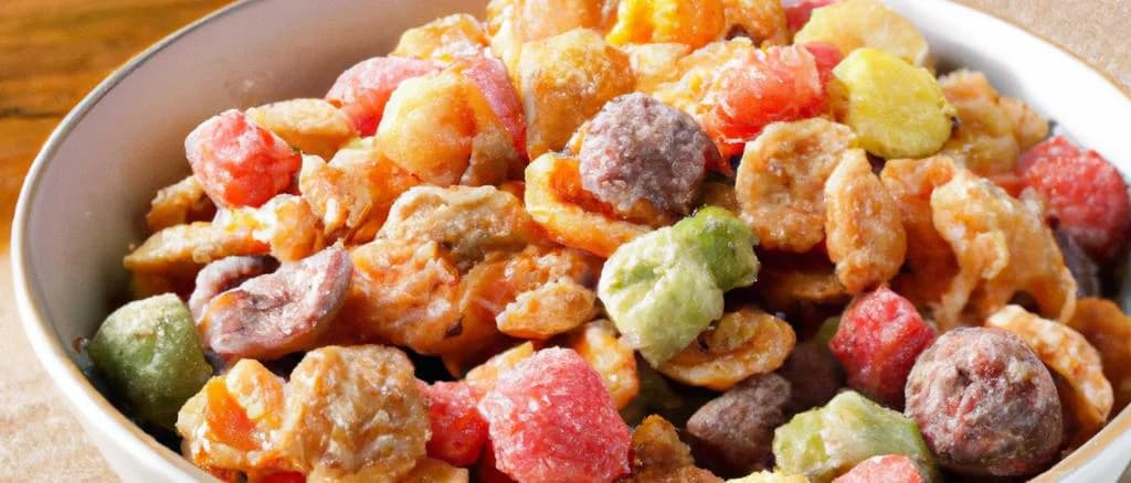 assorted frozen cereal products with varied packaging on a modern kitchen surface