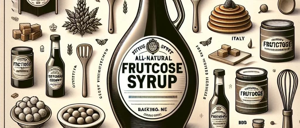 diverse fructose product variations with vibrant packaging