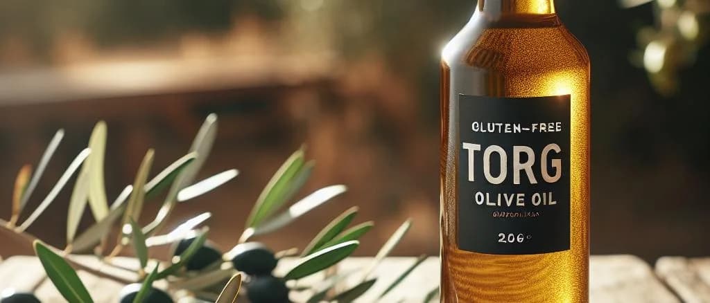 gluten free product range on wooden table with packaging variations