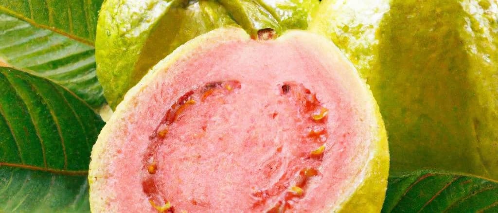 guava nectar bottles with diverse packaging on a tropical background