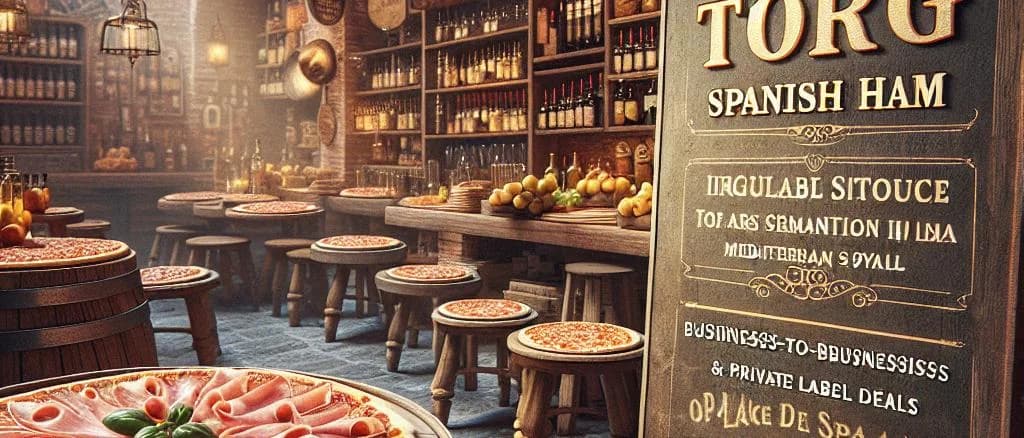 Assorted ham pizzas on wooden trays with various toppings and sauces, displayed on a rustic kitchen table