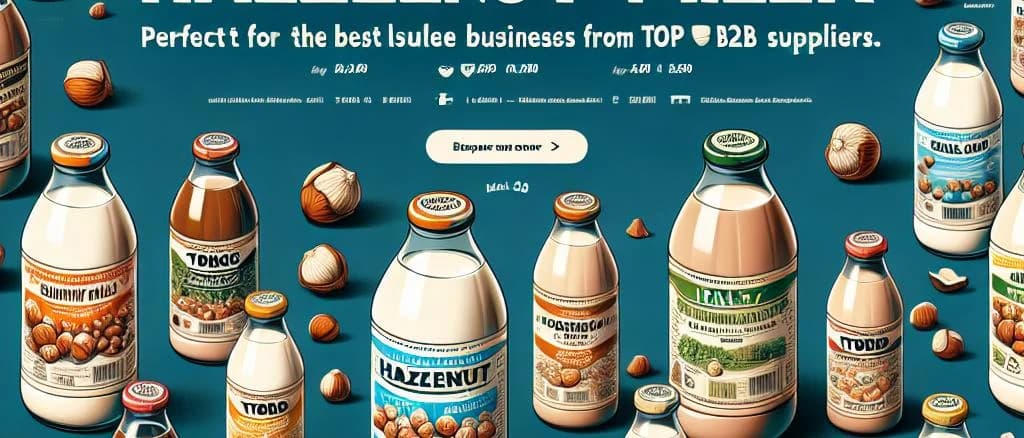assortment of hazelnut milk packaging variations