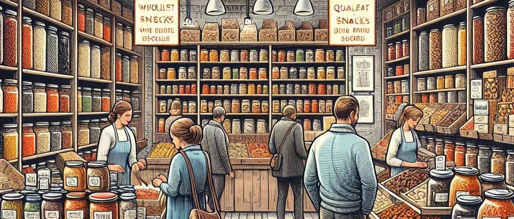 variety of healthy food products on a wooden table