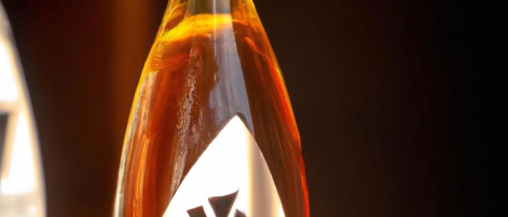 Various bottles of honey vinegar on a rustic wooden table