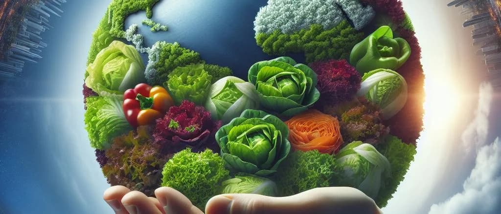 fresh crisp lettuce varieties with diverse packaging options on a wooden background