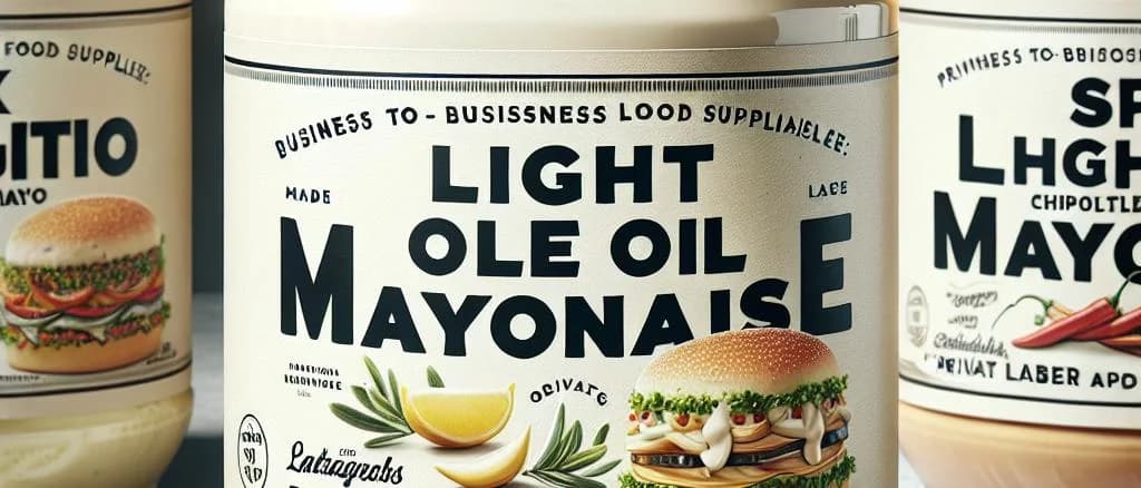 variety of light mayonnaise jars and bottles with neutral backgrounds